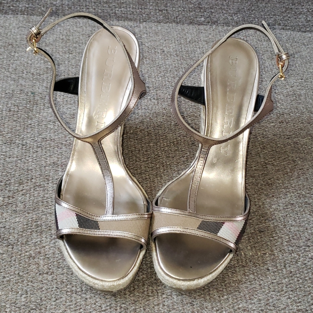 Burberry wedge heels